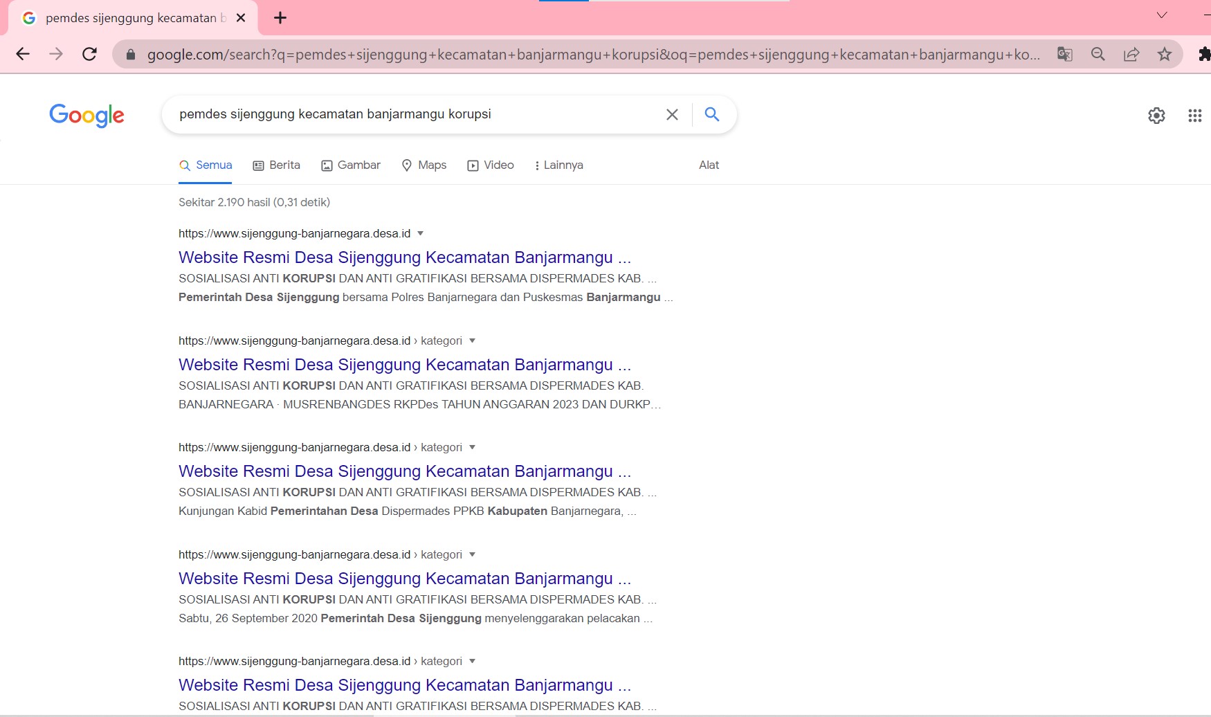 3. Screenshot berita google